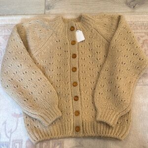 Cozy Knit Cardigan with Wooden Buttons